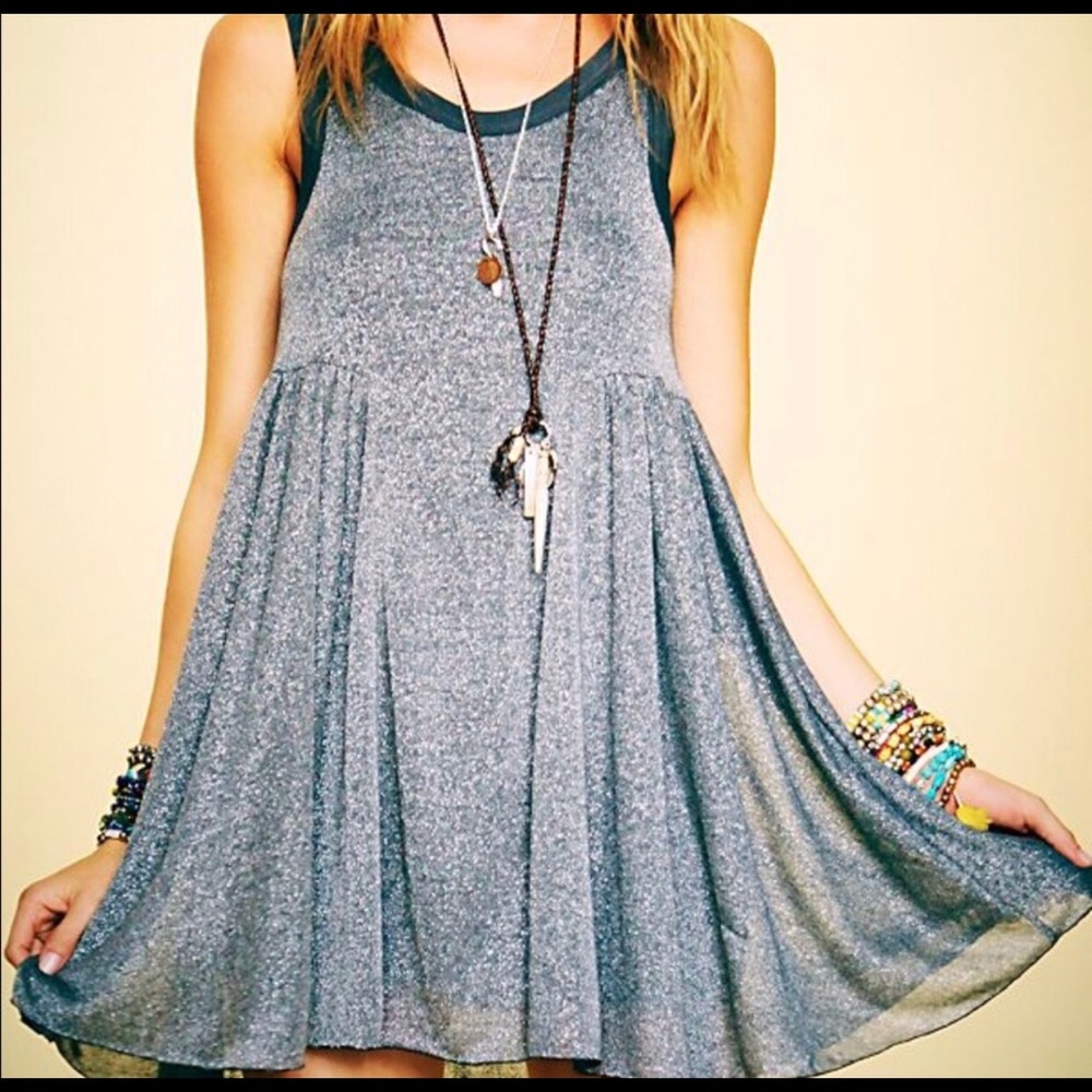 Grey Shimmer Racerback Vans Dress Medium